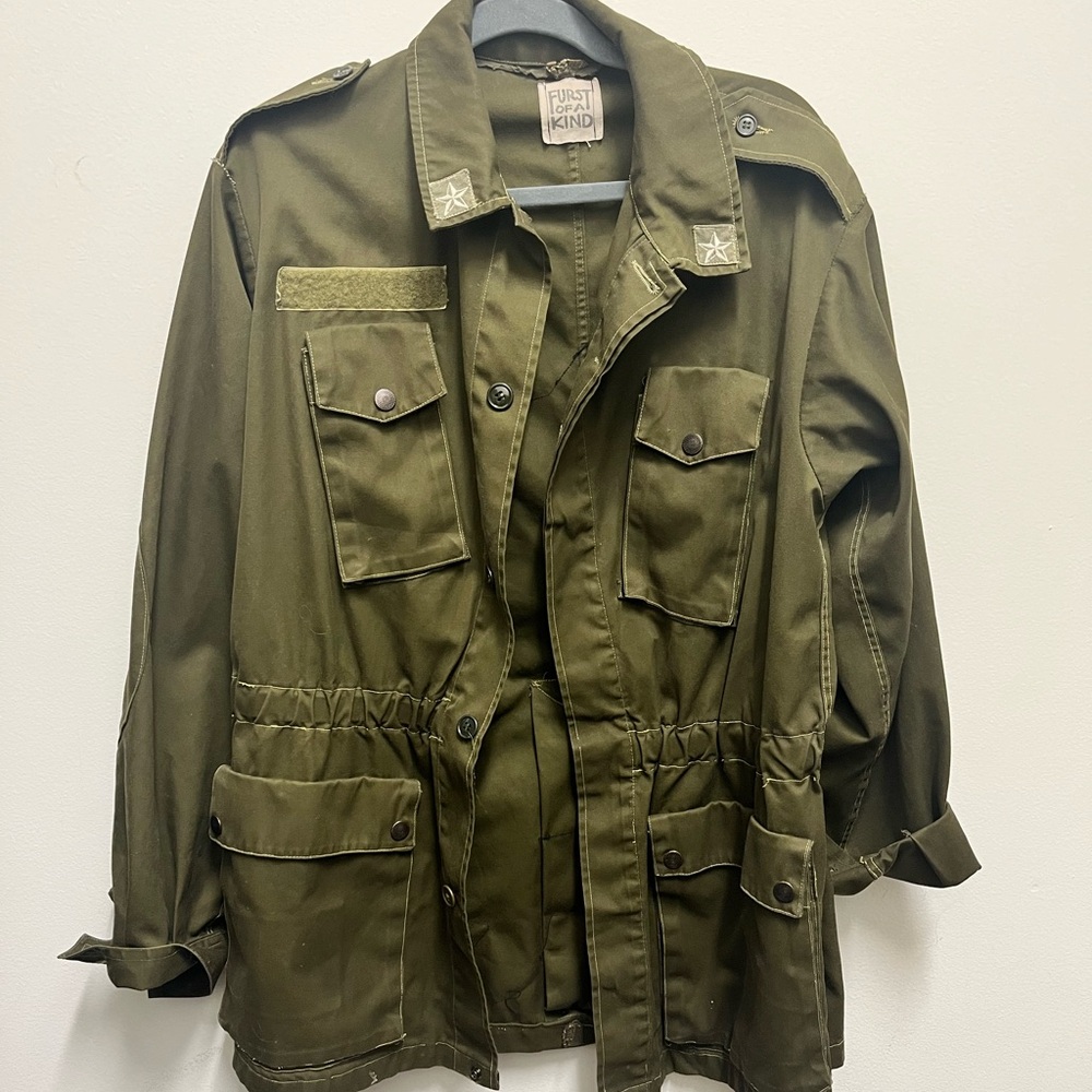 FURST OF A KIND sequin Peacock Army Jacket - Picture 4 of 5